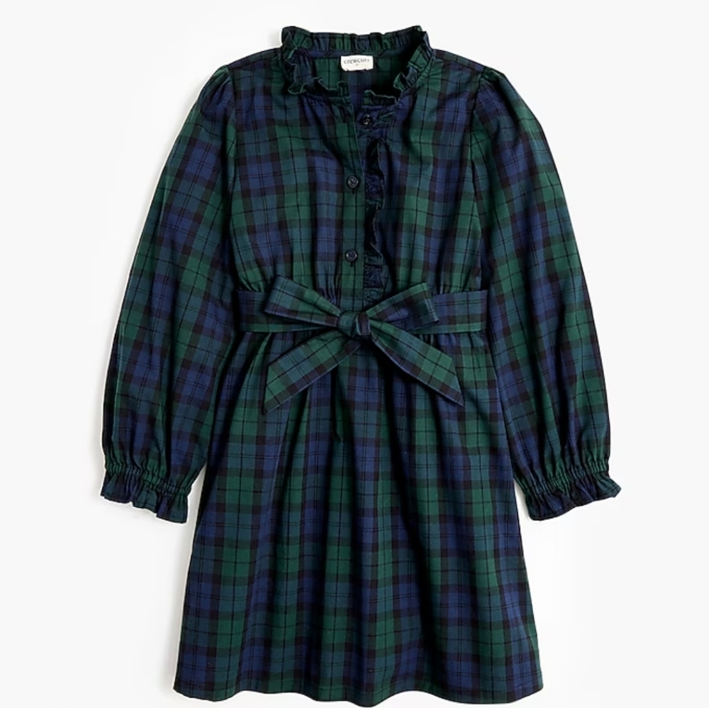 Crewcuts Plaid Dress with Belt